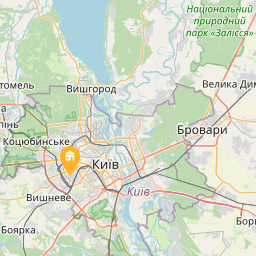 Вул.Донця 17/46 поруч метро Шулявська, НАУ, КПІ, Ж/Д ВОКЗАЛ, аеропорт Жуляни на карті